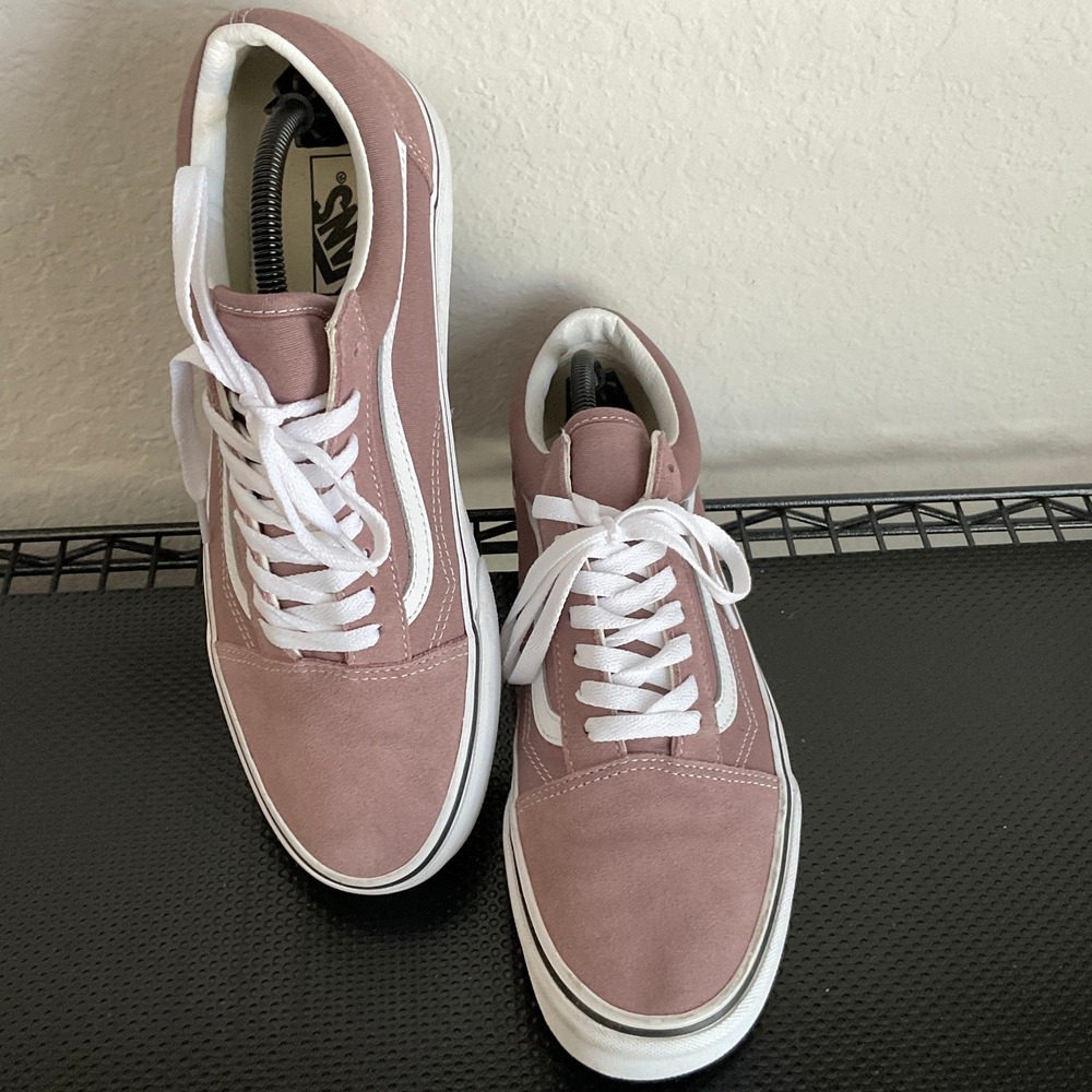 Vans Old Skool Classic Skate Shoes Purple White Mens 10 Womens 11.5 S347